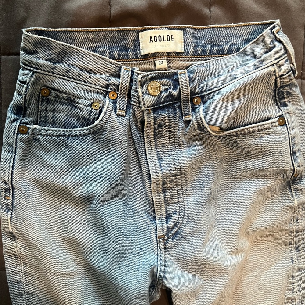 Agolde Jeans High Rise Straight Size 23